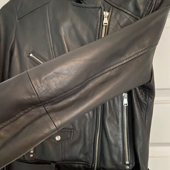 Zara Trafaluc TRF - Gernuie Leather Jacket - Women’s Medium - Picture 2 of 7